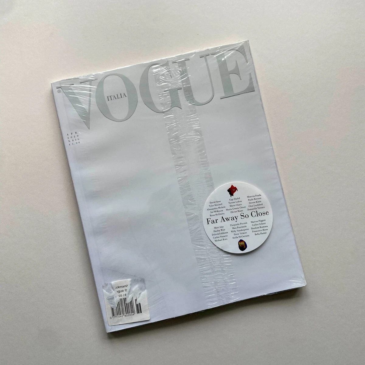 Brand New Sealed Vogue Italia Magazine April 2020 N.836 Far Away