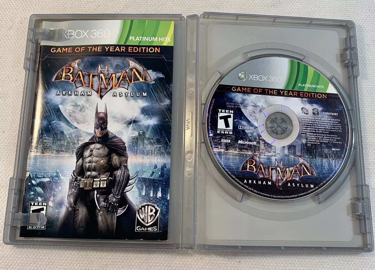 Batman Arkham Asylum Game of the Year Edition - Xbox 360 Game