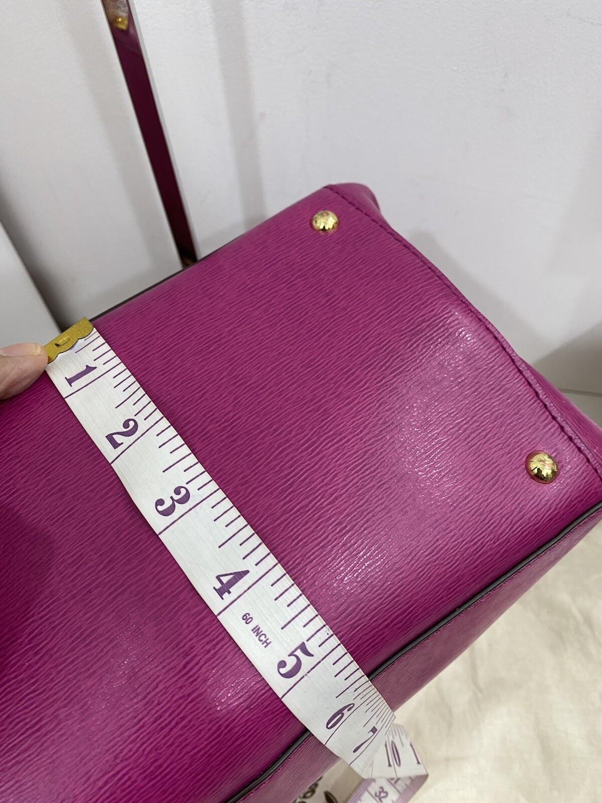 Ralph Lauren Pink Leather Bowling Bag/Handbag VGC eBay