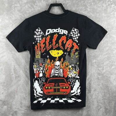 Dodge SRT Hellcat x Reason Clothing Graphic T-Shirt Black Mens Small NWT