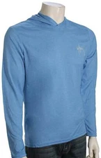 Guy Harvey Scribble Bills Performance Hoody - Denim Heather - New