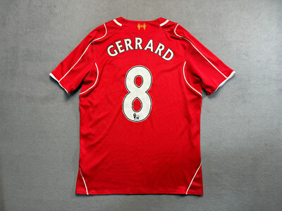 Steven Gerrard #8 2013-14 Warrior Liverpool Home Jersey red Shirt