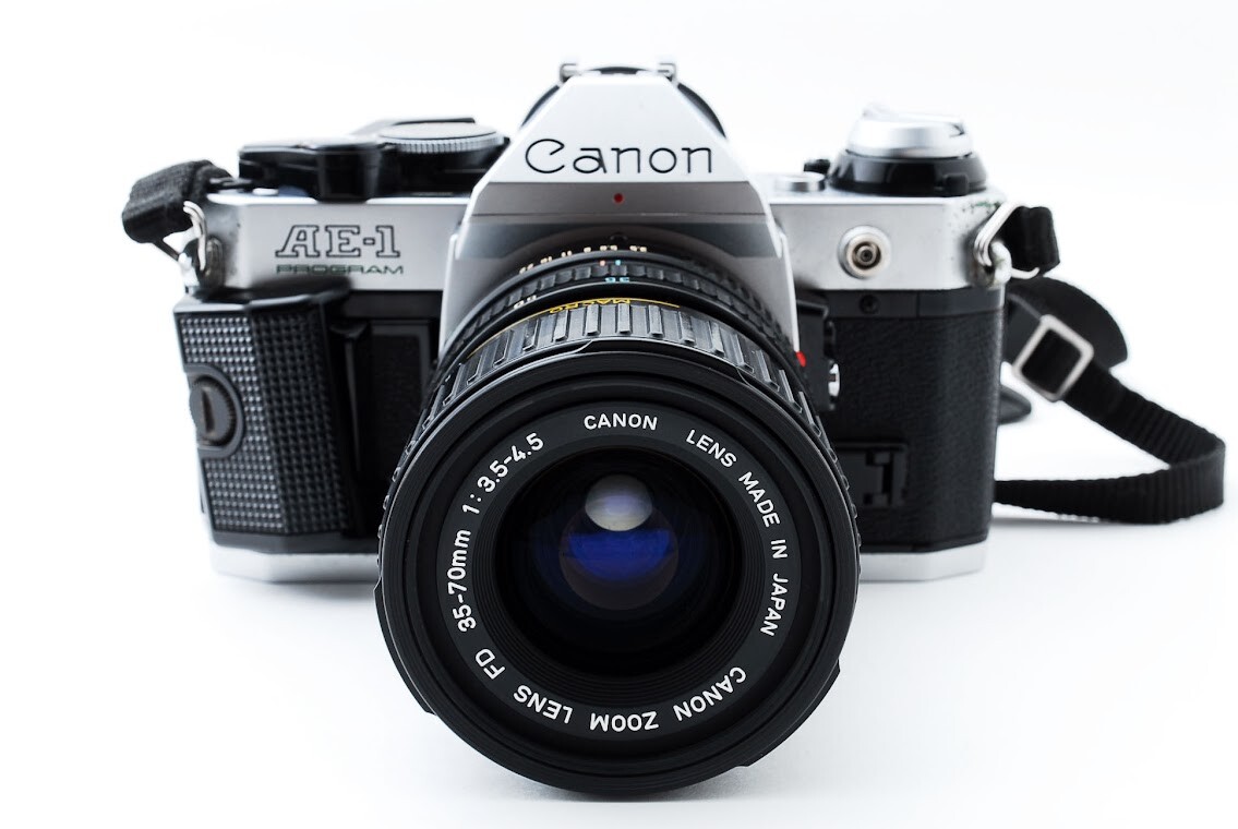 EXC+5] Canon AE-1 Program Silver New FD ZOOM 35-70mm F3.5-4.5 
