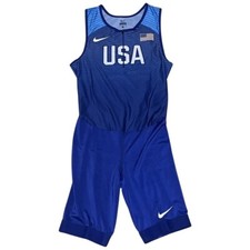 Nike Team Issued USA Olympics Pro Elite Speedsuit Unitard 898156-xxx Men's Large