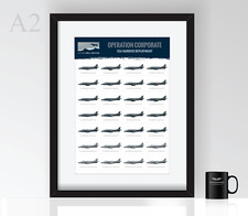 Sea Harrier - Falklands deployment 1982 - Poster