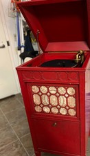 Vintage Thomas Edison Record Player W/records