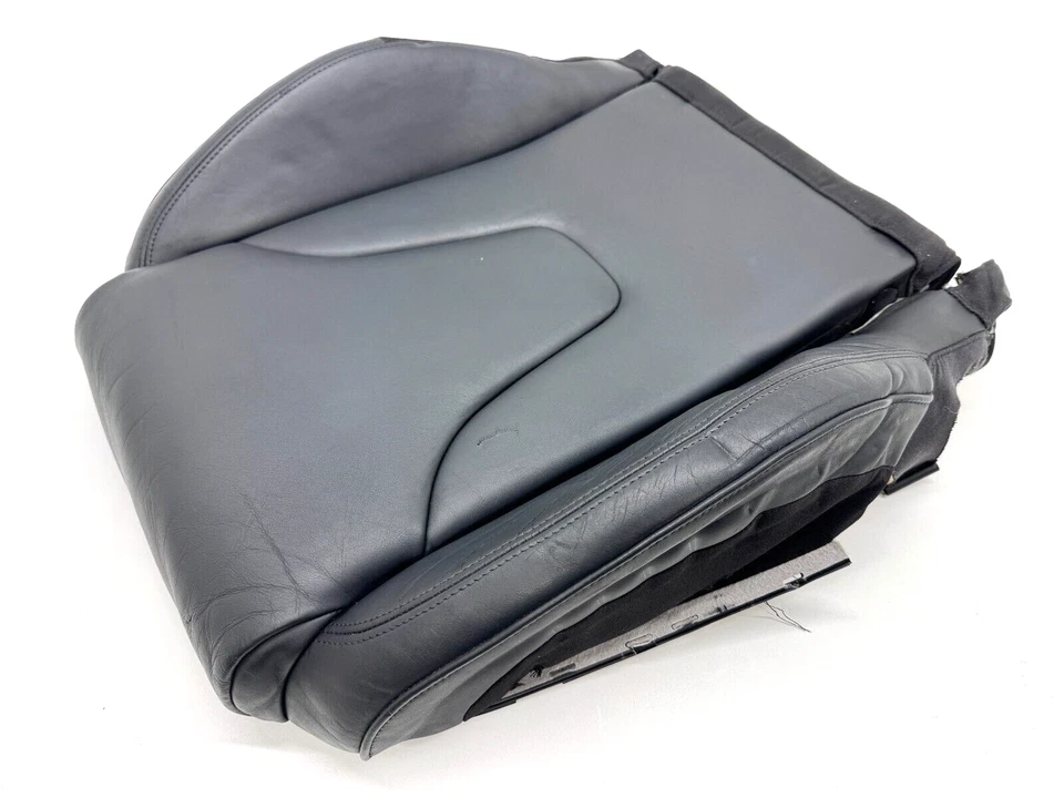 AUDI R8 2010-2012 ASIENTO DELANTERO IZQUIERDO COJÍN INFERIOR BOTÓN CUERO NEGRO OEM Foto 3 de 4