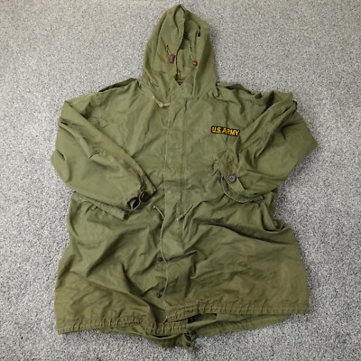 VINTAGE US Army Jacket Green Fishtail Parka Shell M1951 Korean War