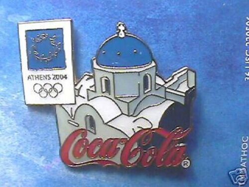 ATHENS 2004 OLYMPIC PIN COCA-COLA GREEK ISLE Santiori LAPEL PIN (BUTTERFLY) - Picture 1 of 1