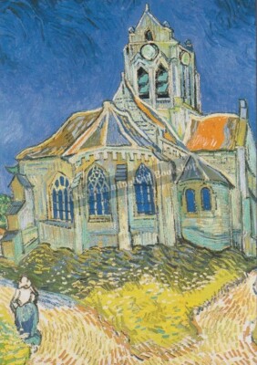 Kirche von Auvers-sur-OiseVincent Van Gogh unbenutzte Postkarte Anness Verlag 2000