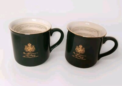 2 Gevalia Kaffe Coffee Cups By Appointment To His Majesty The King Of Sweden