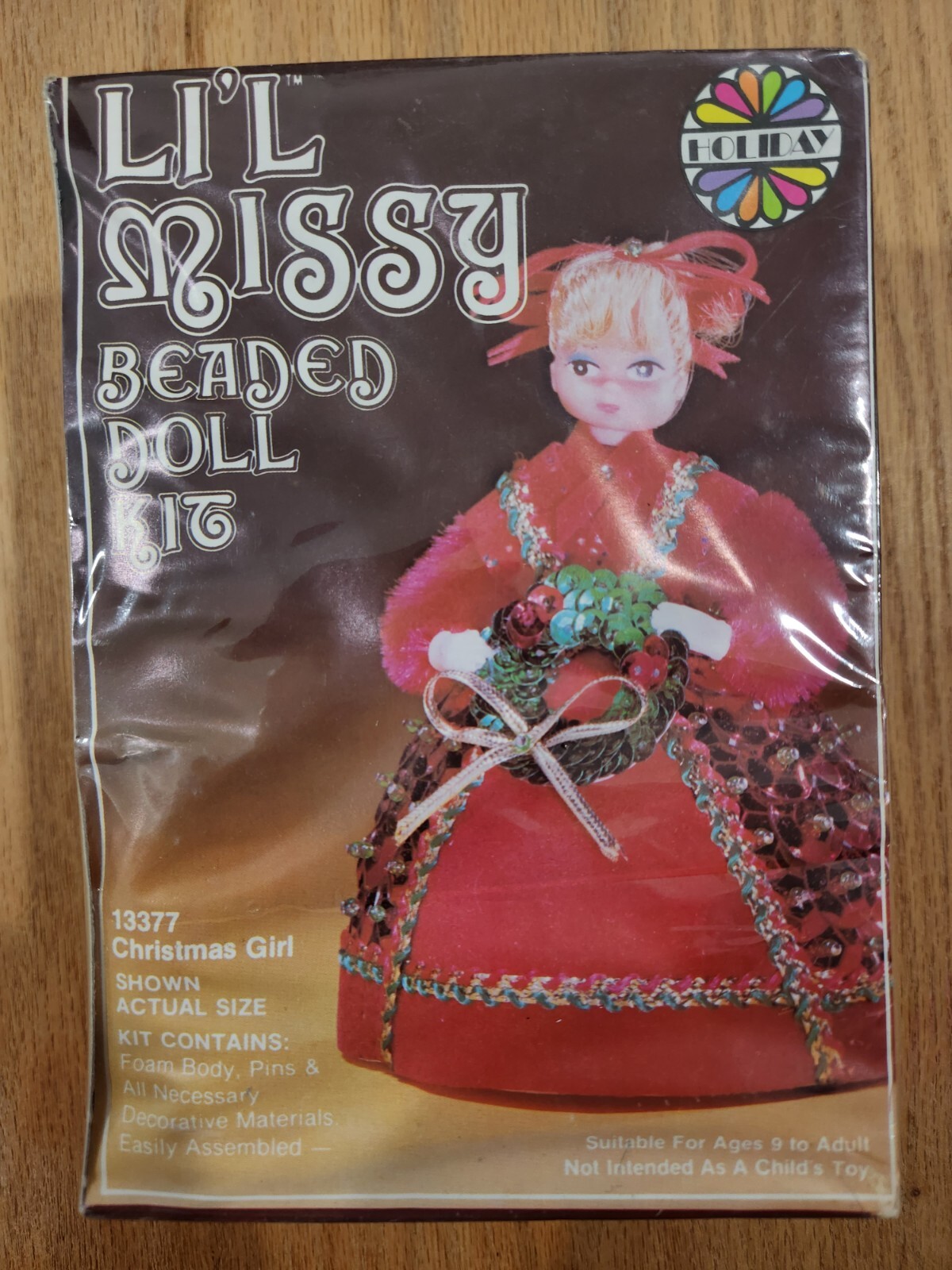 RARE Vintage Lil Missy Beaded Doll Kit 13313 Walco Snow Queen for sale