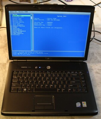 Dell Vostro 1500 For Parts Posted Bios No HDD 1GB Ram Core 2 Duo@1.4GHz CPU