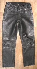 POLO  Damen- LEDERJEANS / Motorrad - Lederhose / Hose schwarz ca. Gr. 40-42