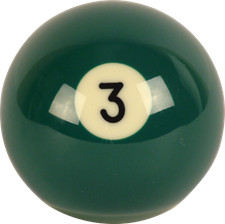 Individual Aramith 3 Premier 2 1/8 Replacement Pool Ball - RBANS2.125