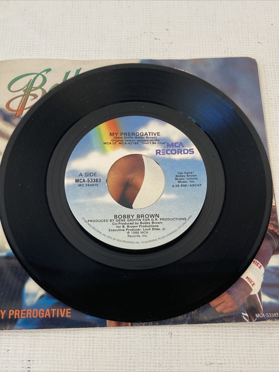Vinyl 45 - Bobby Brown - My Prerogative With Picture Sleeve 1986