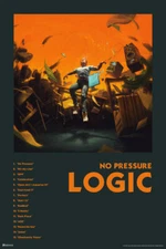 Logic Merch No Pressure Album Cover Art Track Rap Posters Rapper Poster 12x18