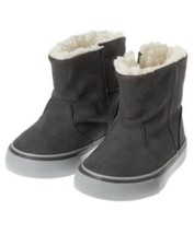 GYMBOREE ICE ALL-STAR GRAY SHERPA LINED SUEDE BOOT 5 7 NWT