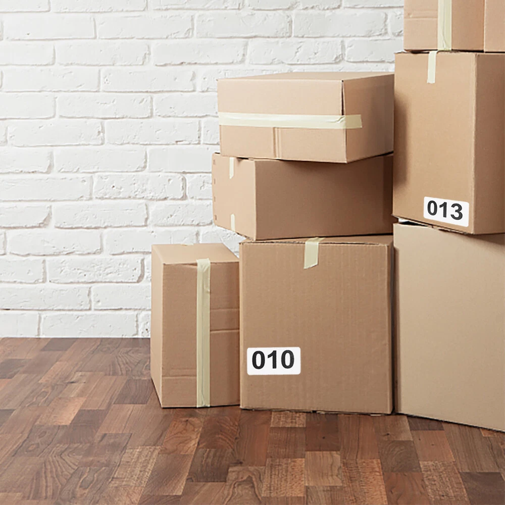 Label Maker Big Moving Number Labels Stickers Self-adhesive