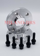 2 DISTANZIALI RUOTA 20mm FIAT NUOVA CROMA + BULLONI BLACK