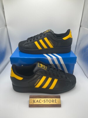 adidas Originals Superstar Core Black Crew Yellow JQ4727 Men's