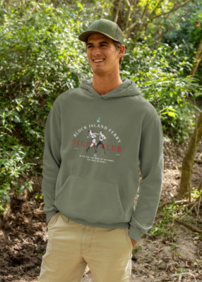 BLOCK ISLAND Fight Club  R.I. Rhode Island Unisex Heavy Blend  Hooded Sweatshirt