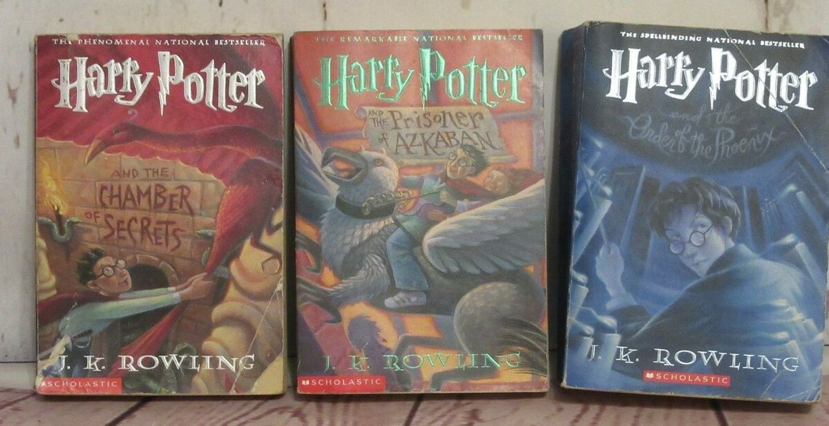 Harry Potter Scholastic Paperback Books Years 2 & 3 J.K. Rowling