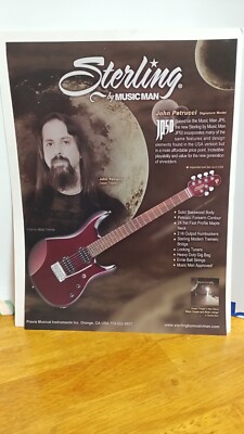 MUSICMAN STERLING JOHN PETRUCCI JP50 GUITAR - 2009 PRINT AD - 11 X