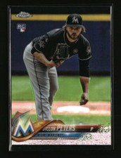 2018 Topps Chrome Refractor Dillon Peters #122 Miami Marlins