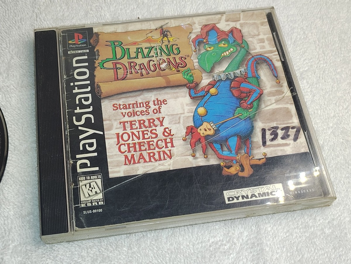 Blazing Dragons (Sony PlayStation 1 PS1, 1996) Complete Read