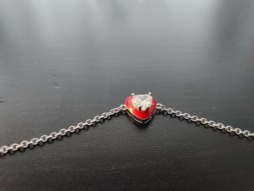 NEW Crystal "Red Halo" Heart Bracelet - Picture 5 of 5