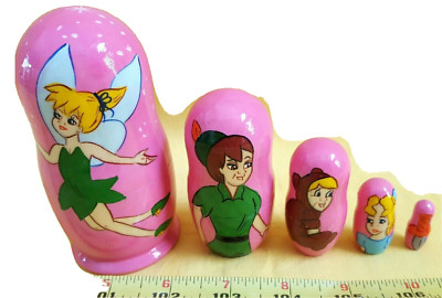Tinker Bell Winx Nesting Doll/5-pc Set/Wood/Russia/NEW!FREE SHIPPING IN US