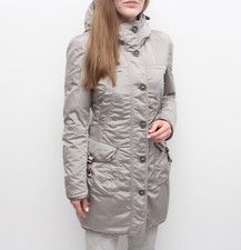 Women's PEUTEREY Down Puffer Jacket Parka Long Hooded Coat Size 42 S