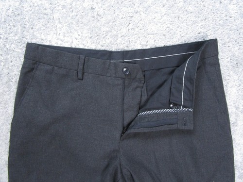 Zara Pants Adult 34 Dres Black Bottom Slack Slim Work Business Formal Office - Picture 3 of 12