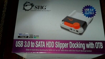 SIIG USB 3.0 to Sata HDD Slipper Dock