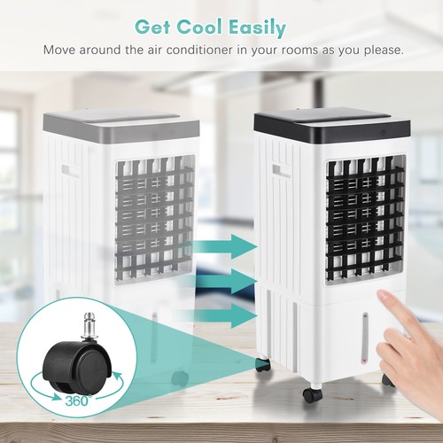 Portable Air Conditioner Cooling Fan Evaporative Air Cooler 3 Speeds Timer M3B1 - Picture 5 of 12