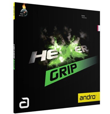 Andro HEXER GRIP Tischtennisbelag (schwarz, rot, grün)