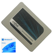 Crucial 1TB MX500 SATA 2.5" SSD w Windows 11 Home for Lenovo HP Dell ASUS IBM