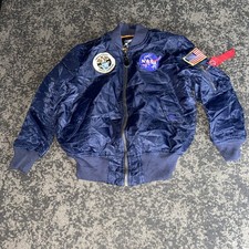 Blue Alpha Industries MA-1 NASA bomber flight jacket