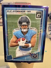 Elic Ayomanor 2025 Panini Donruss Optic Purple Shock Prizm Rookie #235 Titans