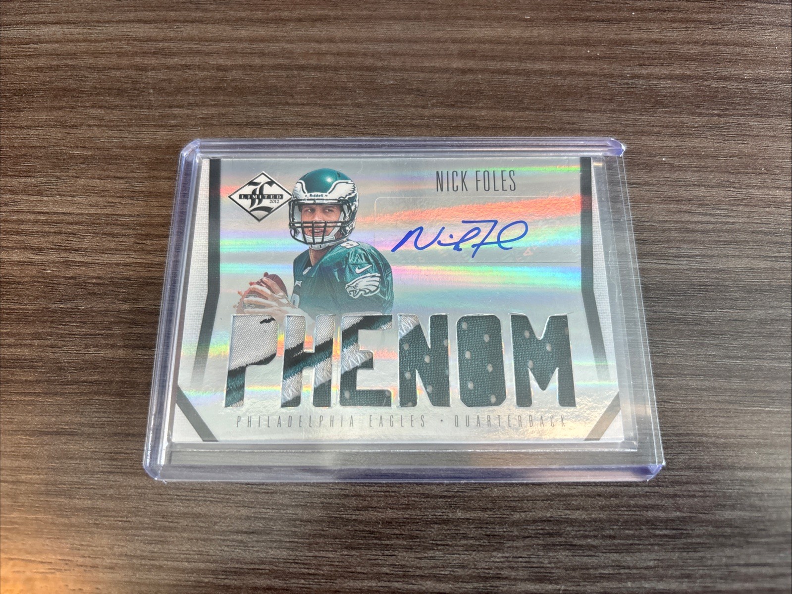 Nick Foles Panini Limited Material Phenom Autograph #218 Base