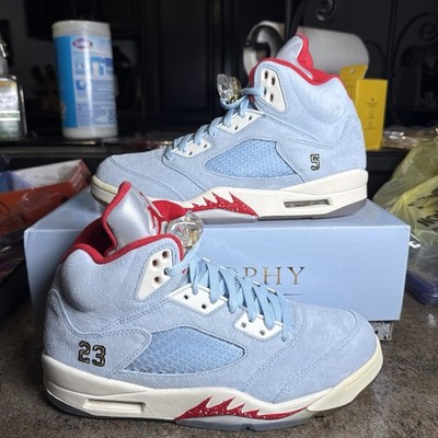 Trophy Room x Air Jordan 5 Retro Ice Blue-Brand New-Size 8