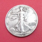 1943 D Walking Liberty 90 % Silver Half Dollar Denver Mint