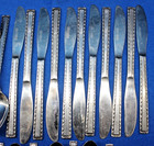65 piece Stanley Roberts Stainless Flatware Serves 7 with 3 Serving Spoons — photo 4