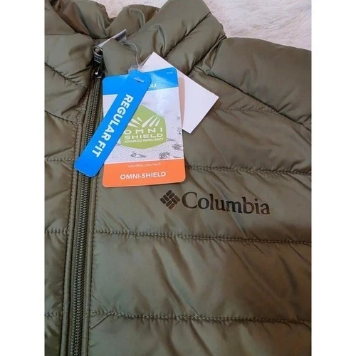 NWT Columbia Mens Powder Lite II Vest Stone Green Puffer Small 2087961 image 2