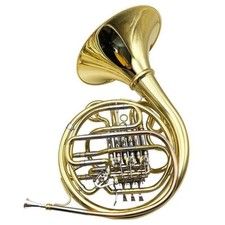 French Brass Instrument with Rotary Valves Orchestra French Brass Instrument