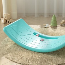 (Mint Green)Kids Rocker Board Plastic Load Bearing 50kg / 110.2lb Children HG