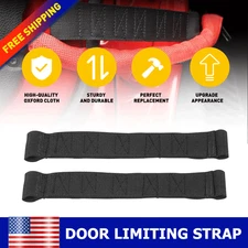 Black Door Limiting Check Strap Firm for Jeep Wrangler CJ YJ TJ JK & Unlimited