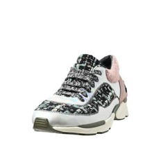 CHANEL G30442 Tweed Fabric Sneakers Used CYHE-0