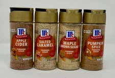 McCormick Finishing Sugar Set of 4 New 2025, Salted Caramel, Maple Brown Sugar